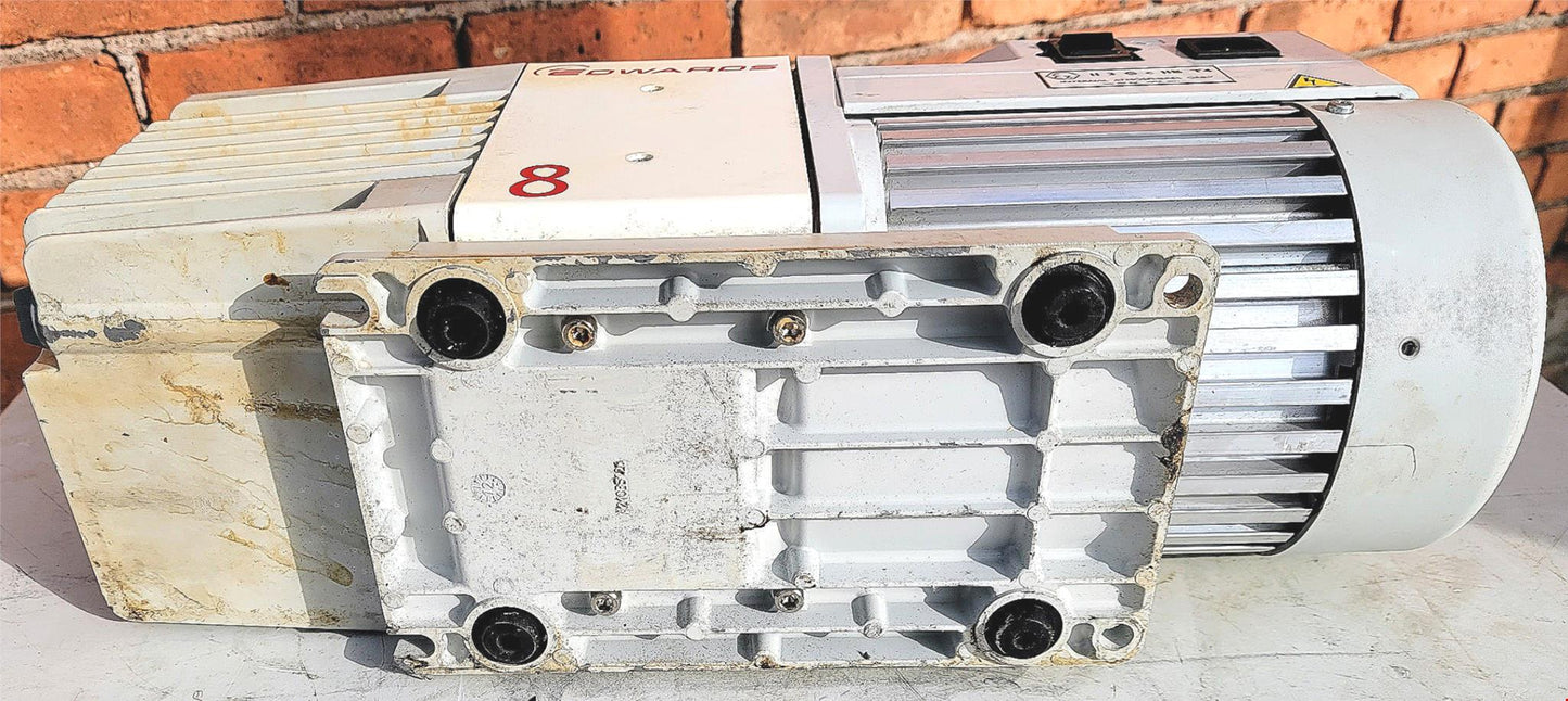 RARE EDWARDS RV8 ROTARY VANE DUALSTAGE 110/220V VACUUM PUMP FREESHIP WATCH VIDEO