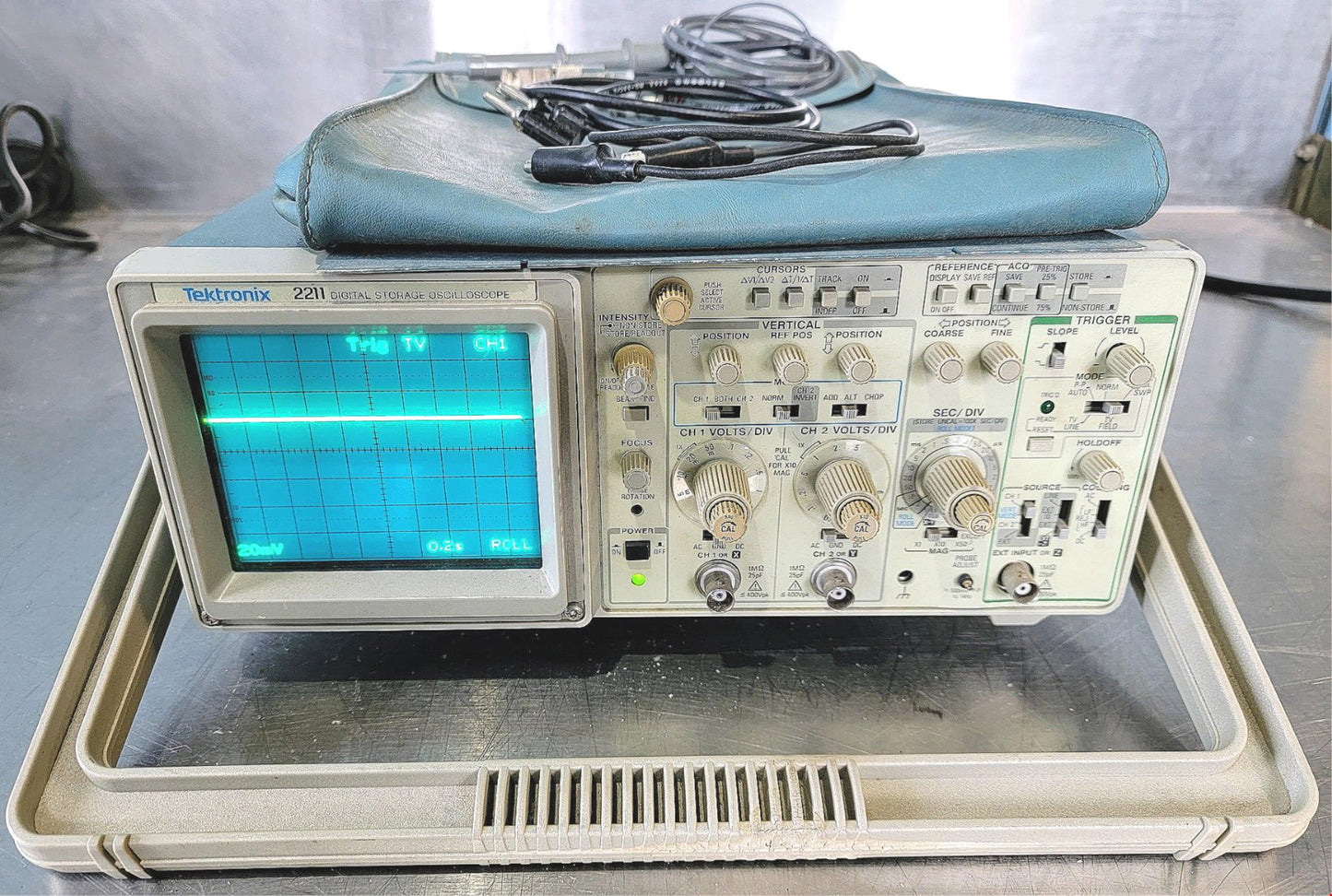90-DAY-WARRANTY TEKTRONIX 2211 DIGITAL 50MHz OSCILLOSCOPE WATCH VIDEO FREE SHIP