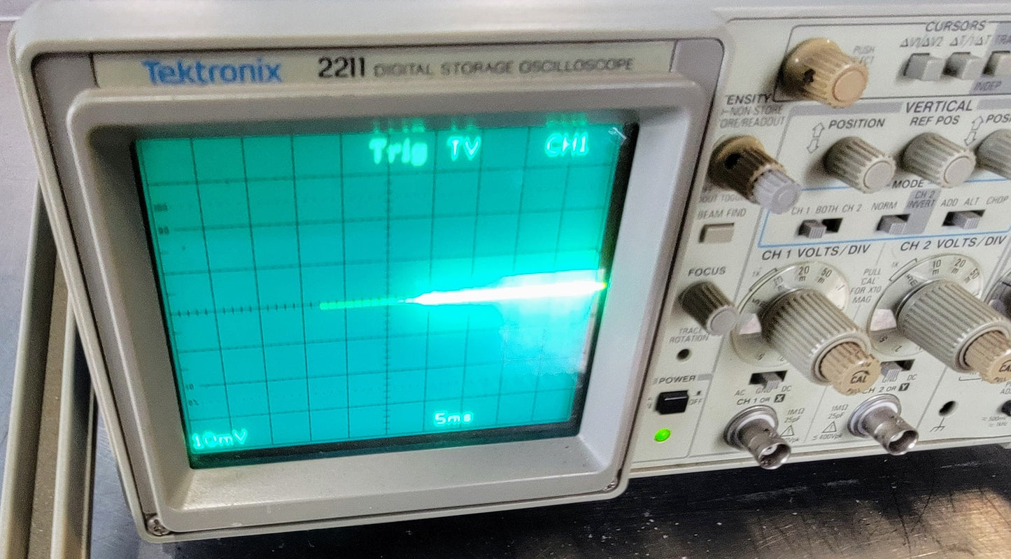 90-DAY-WARRANTY TEKTRONIX 2211 DIGITAL 50MHz OSCILLOSCOPE WATCH VIDEO FREE SHIP