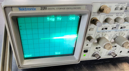 90-DAY-WARRANTY TEKTRONIX 2211 DIGITAL 50MHz OSCILLOSCOPE WATCH VIDEO FREE SHIP
