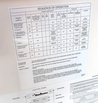 MANITOWOC IY0324A-161 350lbs/Day HALF DICE AIR COOLED INDIGO ICE MAKER FREE SHIP