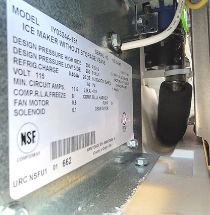 MANITOWOC IY0324A-161 350lbs/Day HALF DICE AIR COOLED INDIGO ICE MAKER FREE SHIP