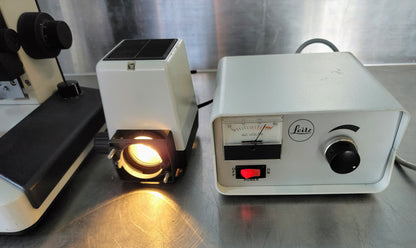 REFURB LEITZ LABORLUX12S POLARIZING MICROSCOPE ROTARY STAGE CONDENSER WATCHVIDEO