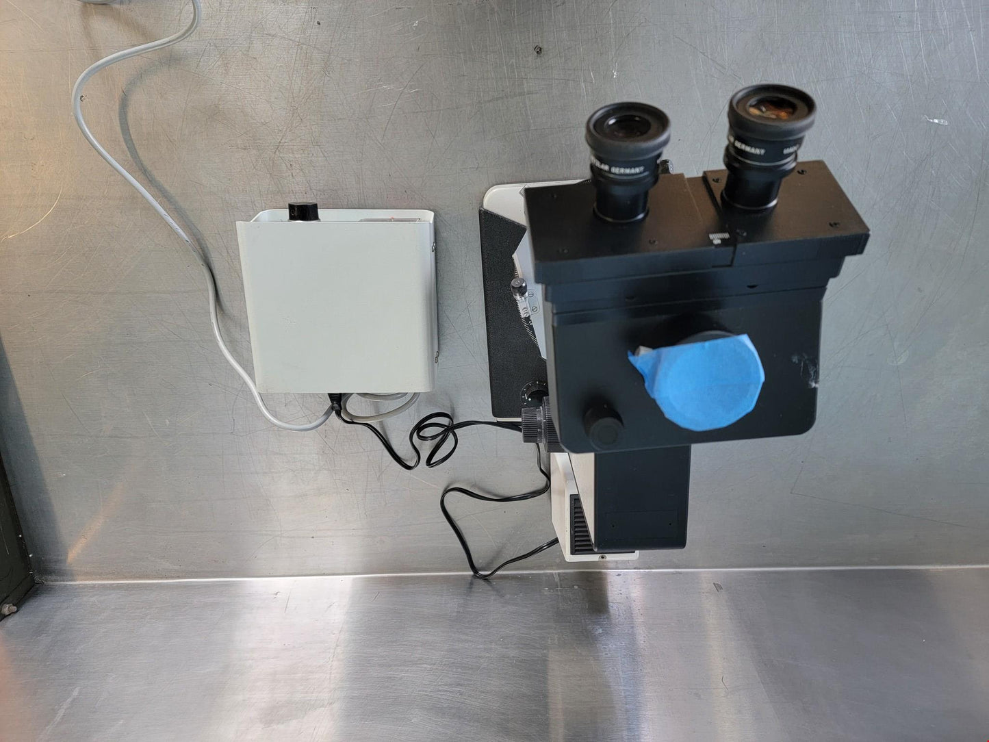 REFURB LEITZ LABORLUX12S POLARIZING MICROSCOPE ROTARY STAGE CONDENSER WATCHVIDEO