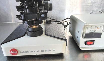 REFURB LEITZ LABORLUX12S POLARIZING MICROSCOPE ROTARY STAGE CONDENSER WATCHVIDEO