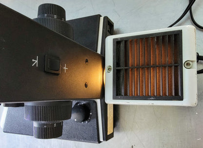 REFURB LEITZ LABORLUX12S POLARIZING MICROSCOPE ROTARY STAGE CONDENSER WATCHVIDEO