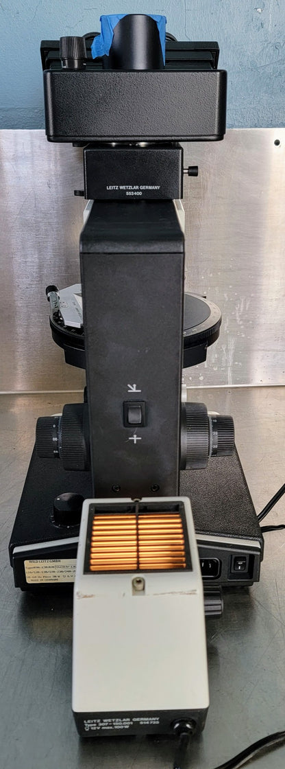 REFURB LEITZ LABORLUX12S POLARIZING MICROSCOPE ROTARY STAGE CONDENSER WATCHVIDEO