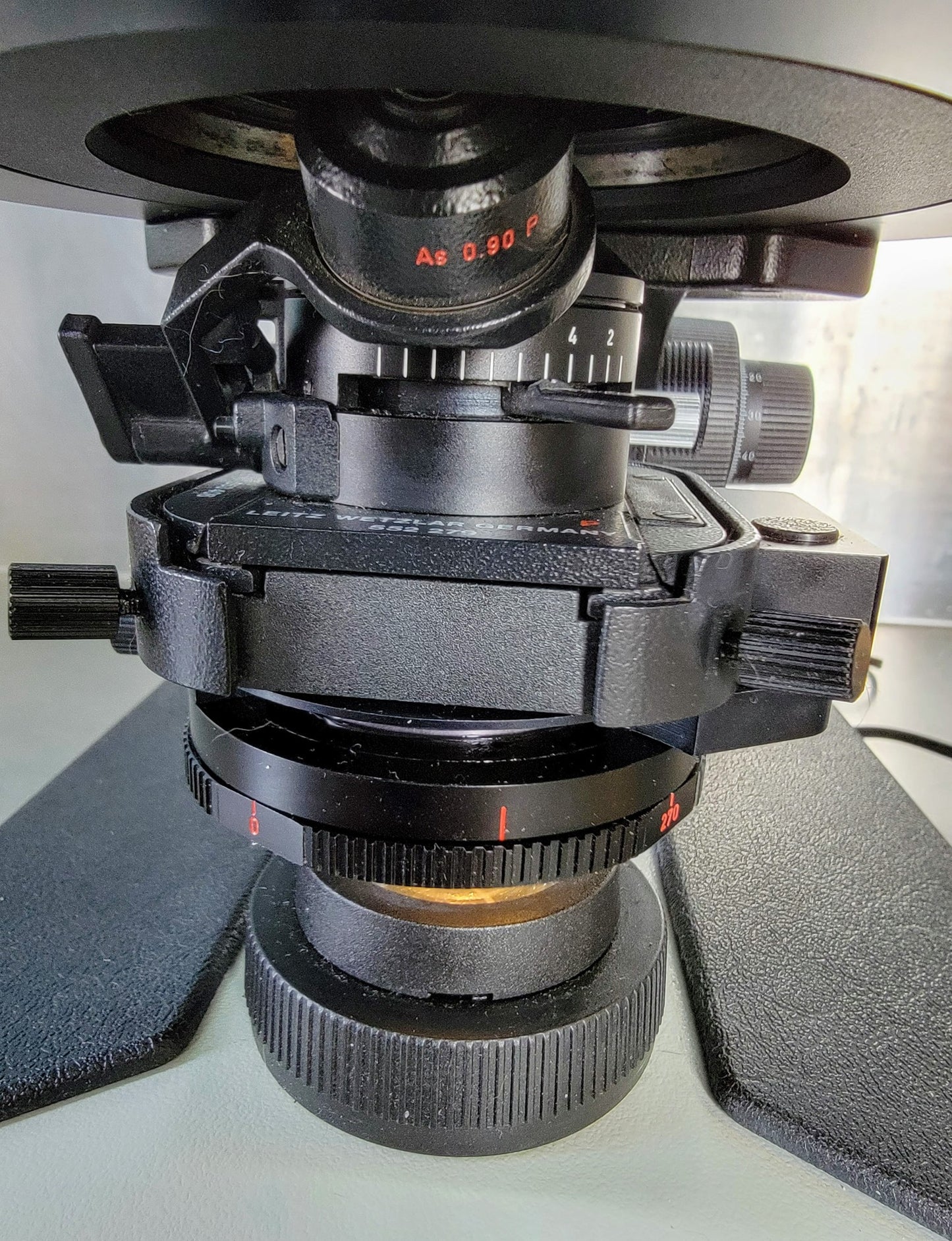 REFURB LEITZ LABORLUX12S POLARIZING MICROSCOPE ROTARY STAGE CONDENSER WATCHVIDEO