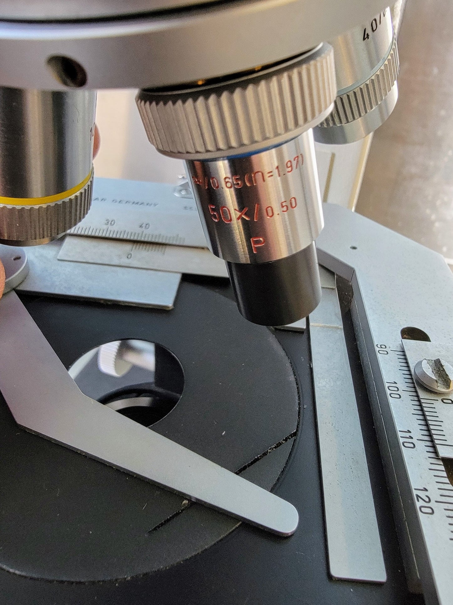 REFURB LEITZ LABORLUX12S POLARIZING MICROSCOPE ROTARY STAGE CONDENSER WATCHVIDEO