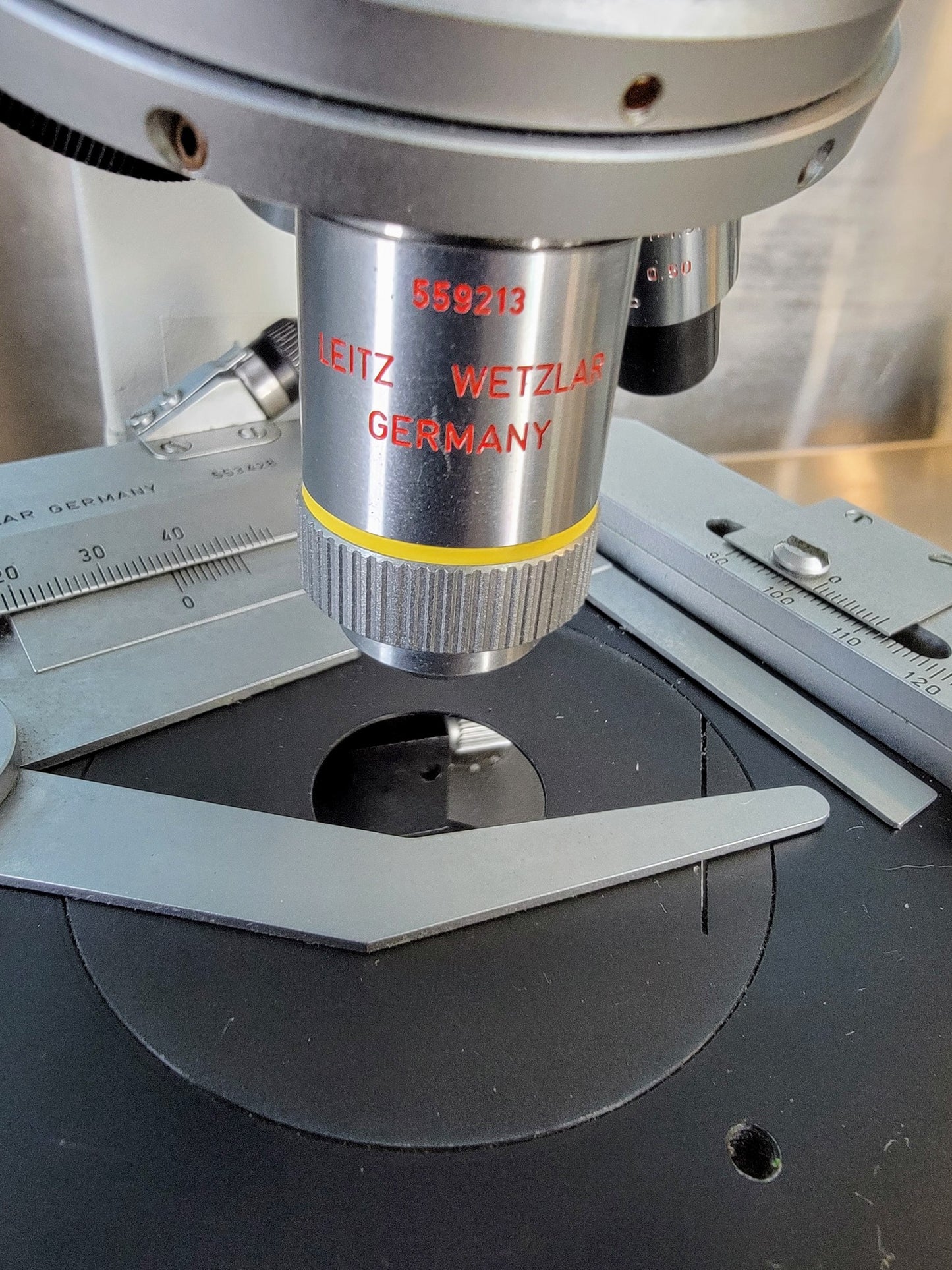 REFURB LEITZ LABORLUX12S POLARIZING MICROSCOPE ROTARY STAGE CONDENSER WATCHVIDEO