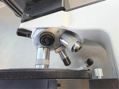 REFURB LEITZ LABORLUX12S POLARIZING MICROSCOPE ROTARY STAGE CONDENSER WATCHVIDEO