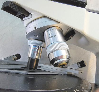 REFURB LEITZ LABORLUX12S POLARIZING MICROSCOPE ROTARY STAGE CONDENSER WATCHVIDEO