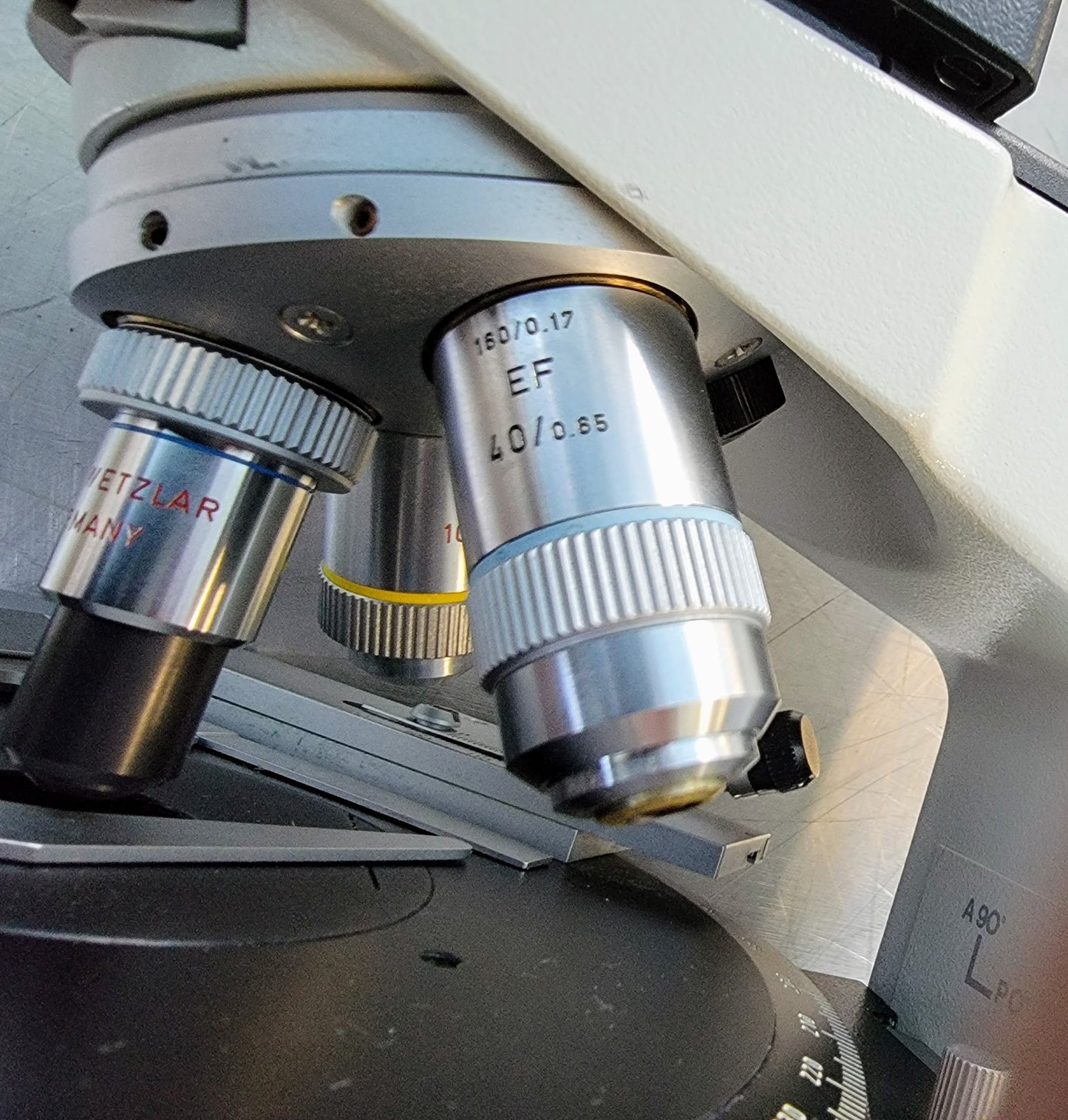 REFURB LEITZ LABORLUX12S POLARIZING MICROSCOPE ROTARY STAGE CONDENSER WATCHVIDEO