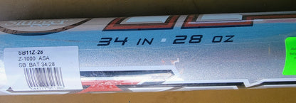 BRAND NEW LOUISVILLE SLUGGER TPS Z1000 SB11Z 2"1/4'barrel SOFTBALL BAT FREE SHIP