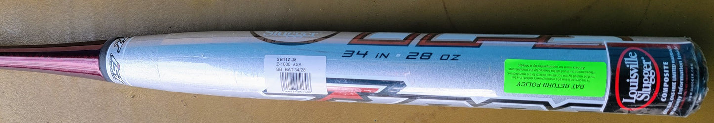 BRAND NEW LOUISVILLE SLUGGER TPS Z1000 SB11Z 2"1/4'barrel SOFTBALL BAT FREE SHIP