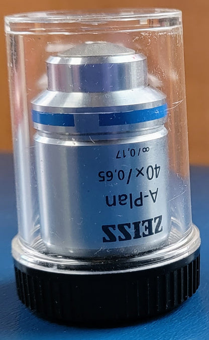 PERFECT ZEISS A-PLAN 40x / 0.65 ∞ / 0.17 OBJECTIVE 44.10.50 MICROSCOPE LENS 100%