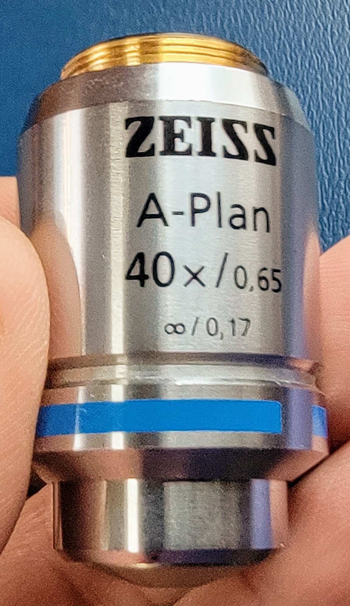 PERFECT ZEISS A-PLAN 40x / 0.65 ∞ / 0.17 OBJECTIVE 44.10.50 MICROSCOPE LENS 100%