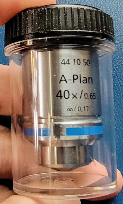 PERFECT ZEISS A-PLAN 40x / 0.65 ∞ / 0.17 OBJECTIVE 44.10.50 MICROSCOPE LENS 100%