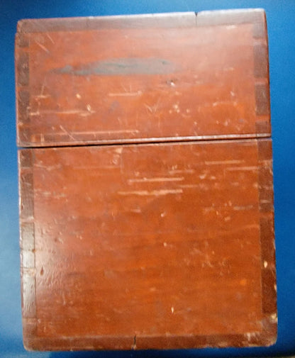 ANTIQUE AMMETER EARLY 1900's Electrical Instrument IN WOODEN BOX FREE SHIP