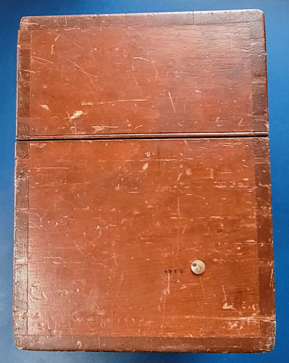 ANTIQUE AMMETER EARLY 1900's Electrical Instrument IN WOODEN BOX FREE SHIP