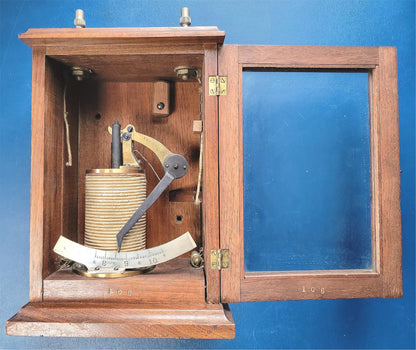 ANTIQUE AMMETER EARLY 1900's Electrical Instrument IN WOODEN BOX FREE SHIP