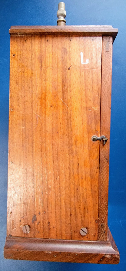 ANTIQUE AMMETER EARLY 1900's Electrical Instrument IN WOODEN BOX FREE SHIP