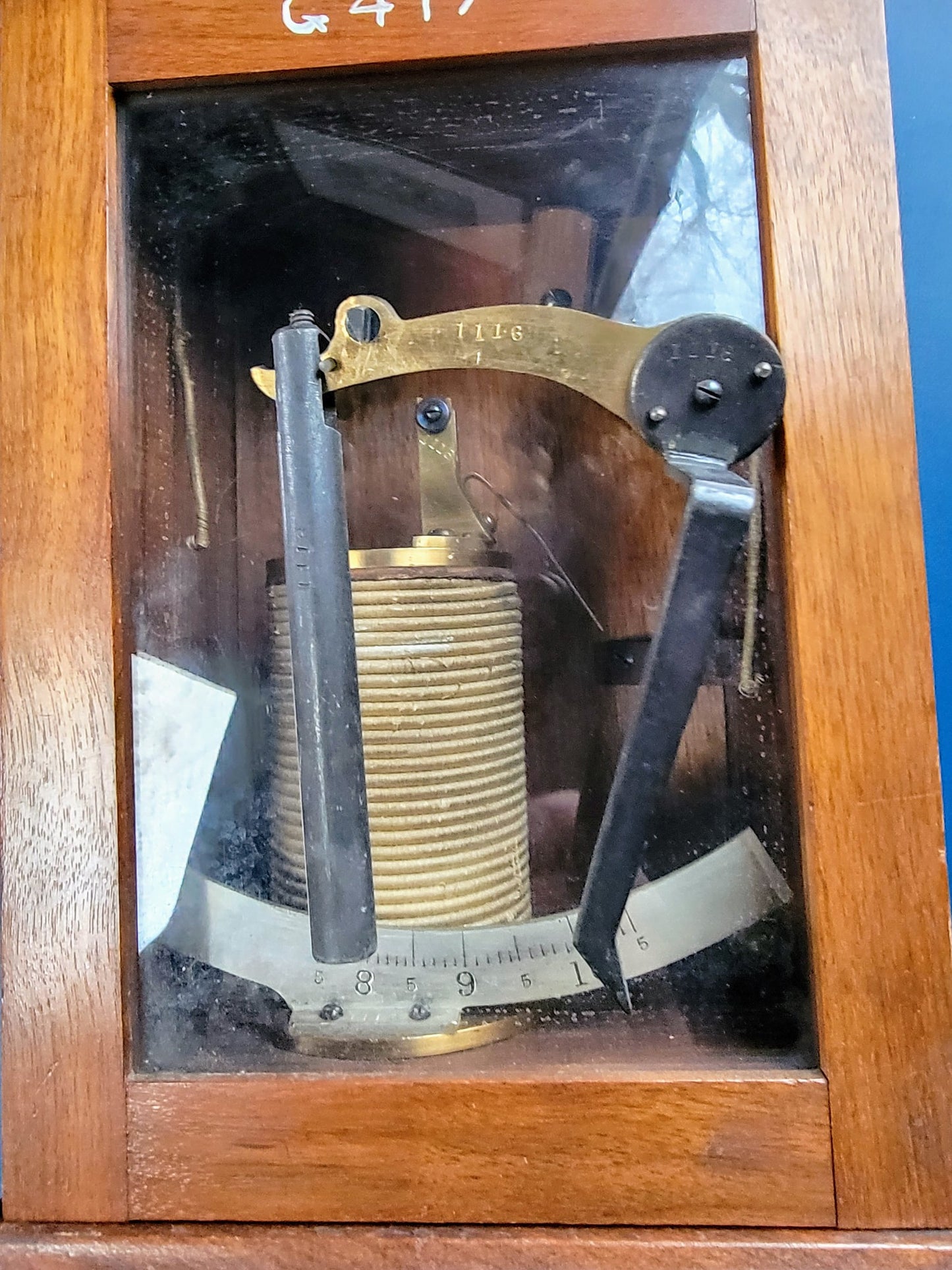 ANTIQUE AMMETER EARLY 1900's Electrical Instrument IN WOODEN BOX FREE SHIP