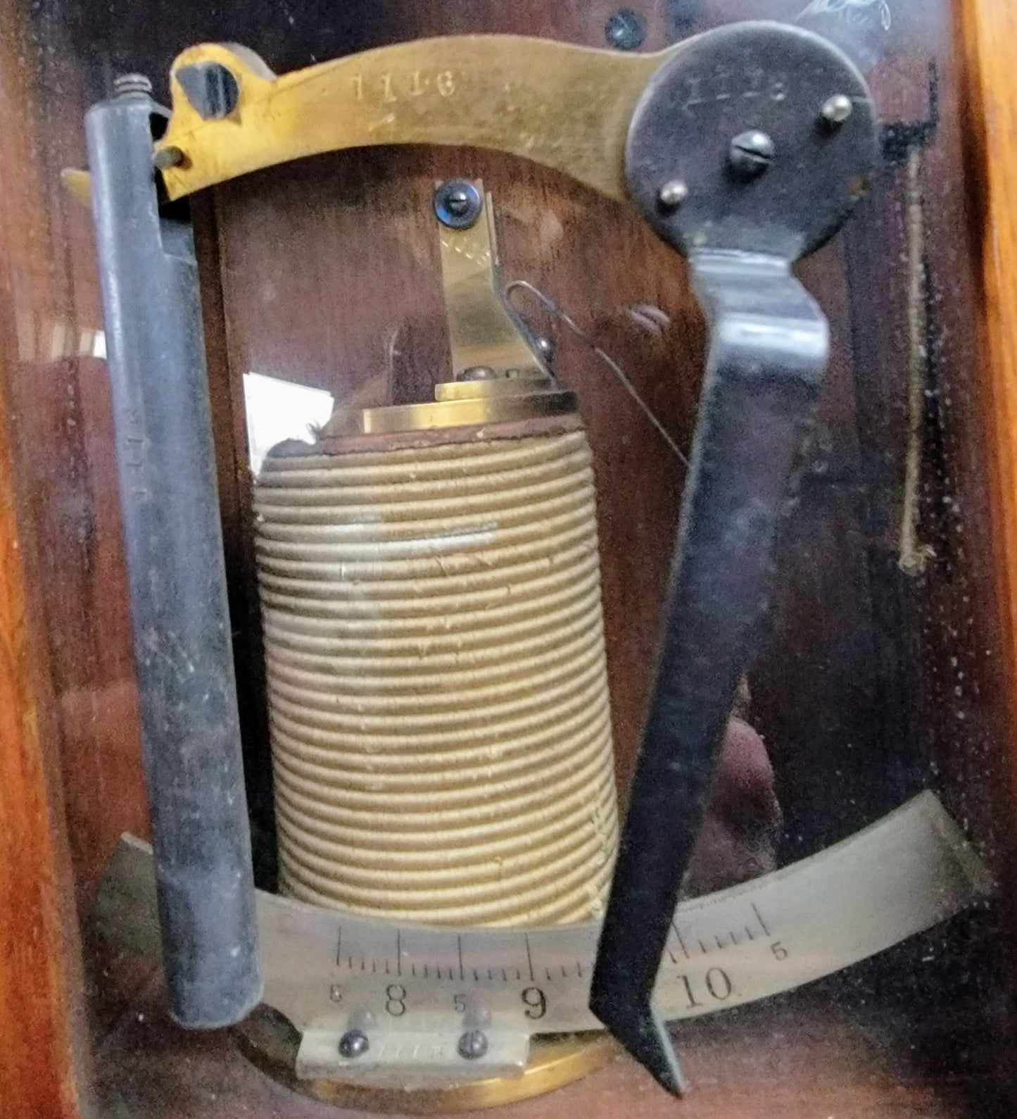 ANTIQUE AMMETER EARLY 1900's Electrical Instrument IN WOODEN BOX FREE SHIP