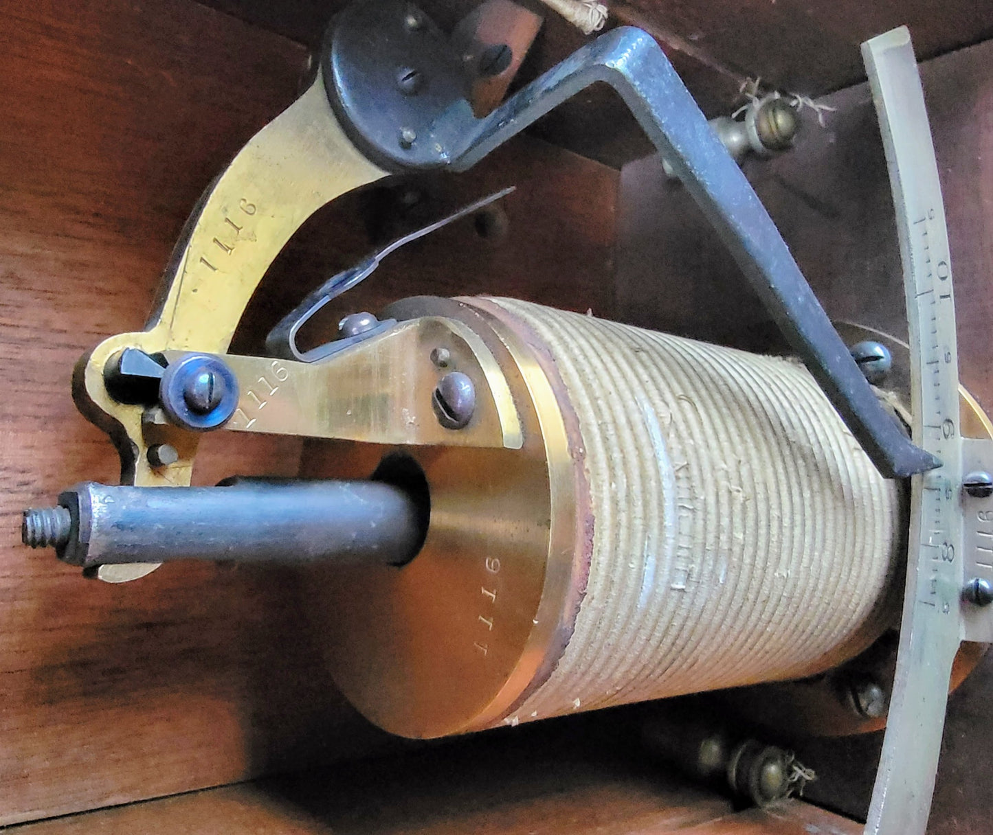 ANTIQUE AMMETER EARLY 1900's Electrical Instrument IN WOODEN BOX FREE SHIP