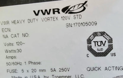 VWR HEAVY DUTY VORTEX SHAKER VESSEL HOLDER & 38 VIAL INSERT 1.5–2.0mL WATCHVIDEO