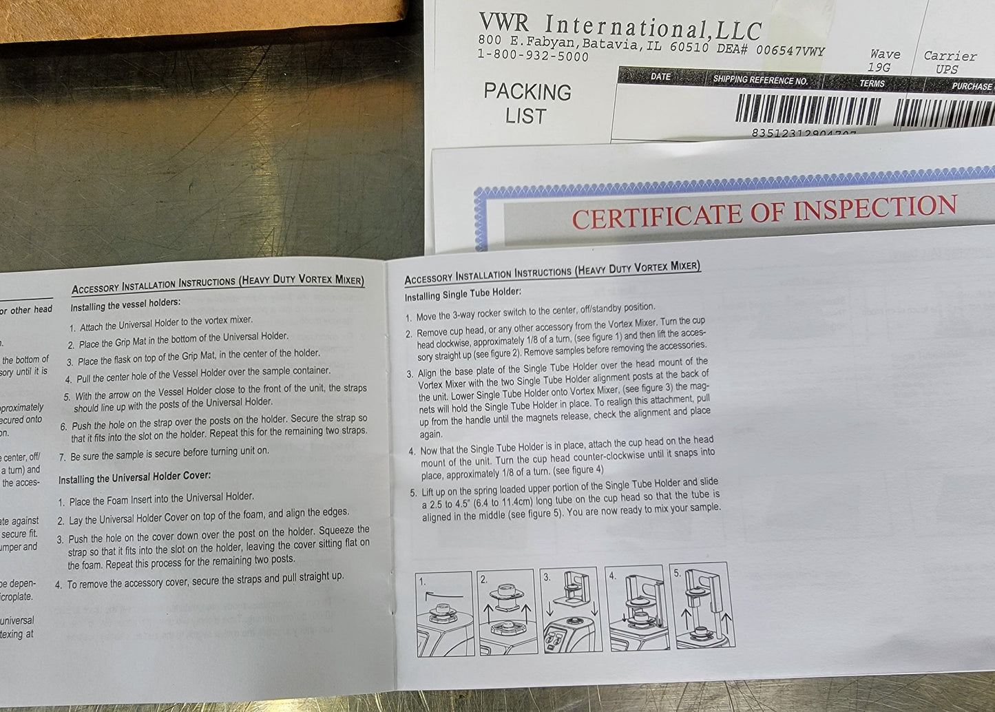 VWR HEAVY DUTY VORTEX SHAKER VESSEL HOLDER & 38 VIAL INSERT 1.5–2.0mL WATCHVIDEO