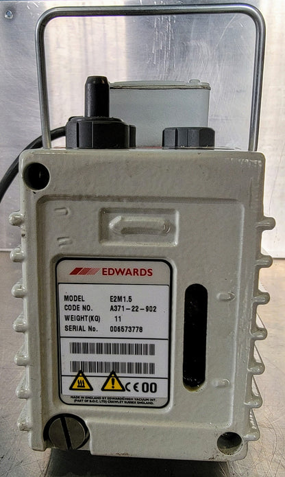 EDWARDS E2M1.5 HP VACUUM PUMP FREE SHIPPING
