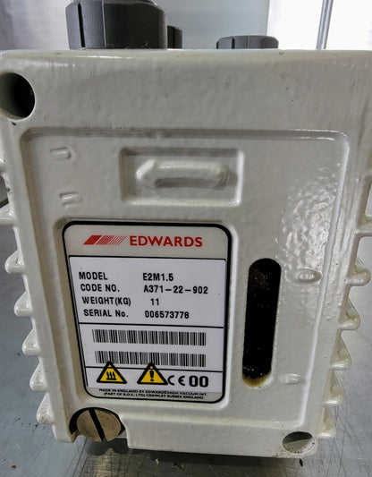 EDWARDS E2M1.5 HP VACUUM PUMP FREE SHIPPING