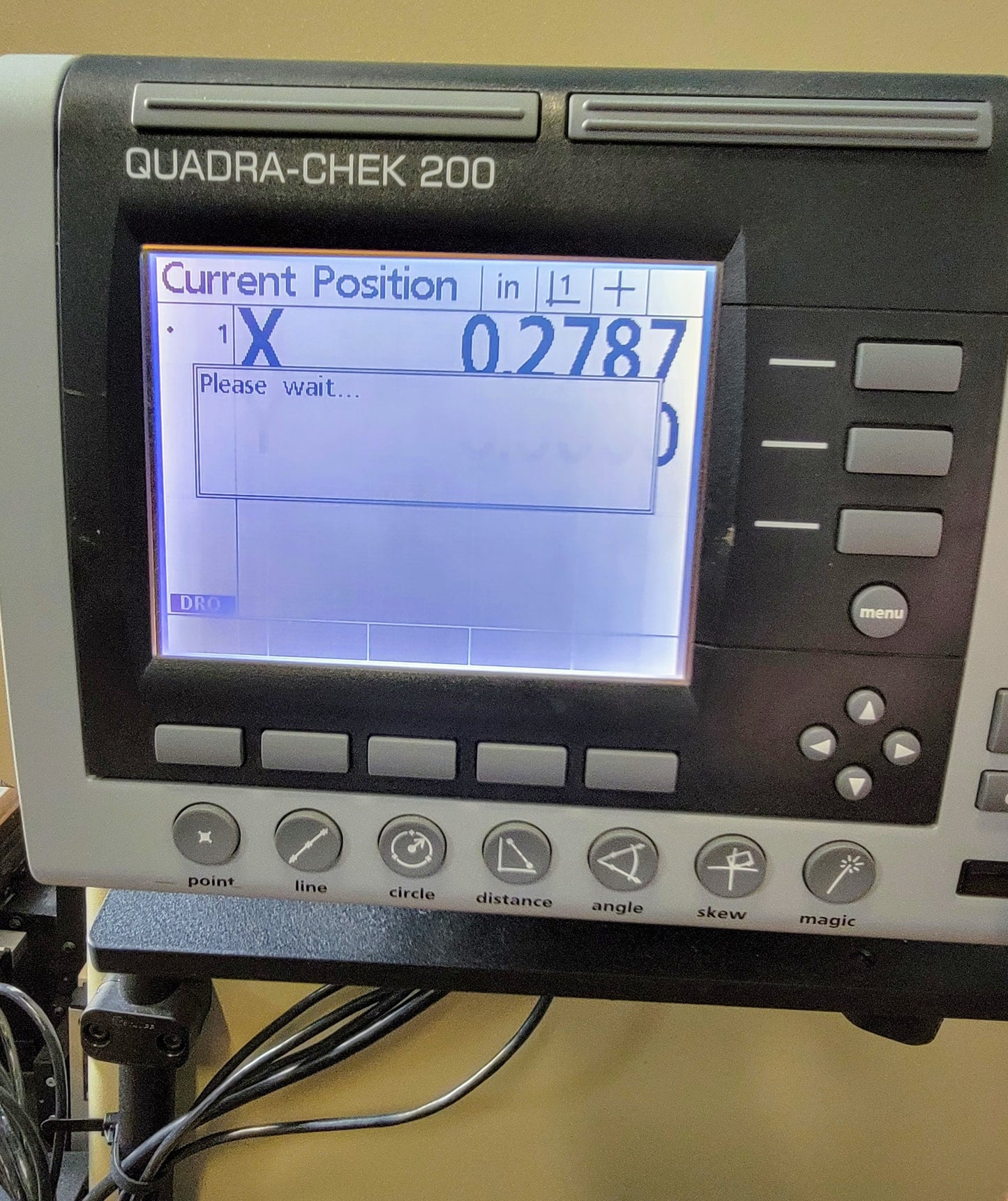 ST 20-3700 OPTICAL COMPARATOR with QUADRA-CHEK 200 90DAYWARR WATCHVIDEO FREESHIP