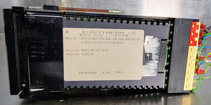 SCHNEIDER EUROTHERM 818P/TC/R0V5 TEMP with POWER CONTROLLER / HEAT SINK & MANUAL