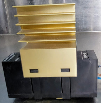 SCHNEIDER EUROTHERM 818P/TC/R0V5 TEMP with POWER CONTROLLER / HEAT SINK & MANUAL