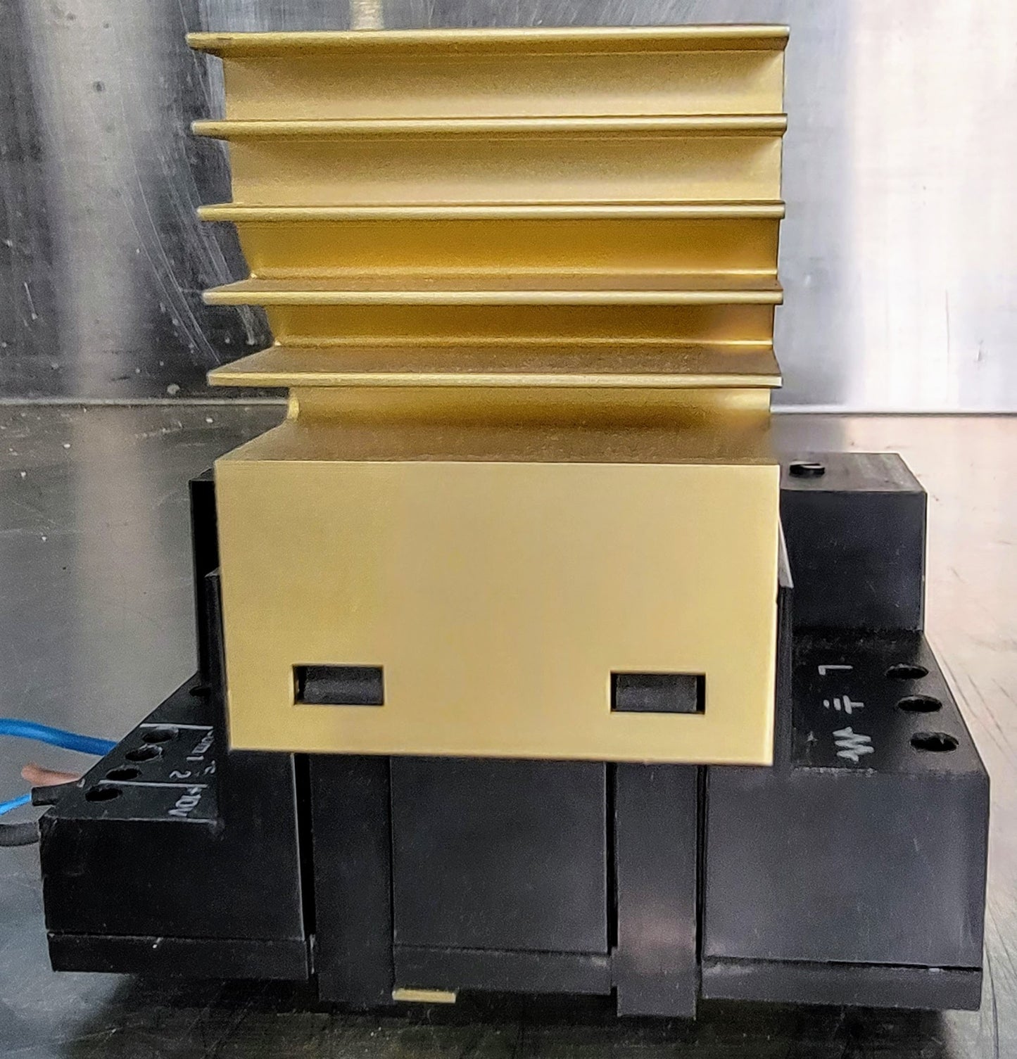 SCHNEIDER EUROTHERM 818P/TC/R0V5 TEMP with POWER CONTROLLER / HEAT SINK & MANUAL