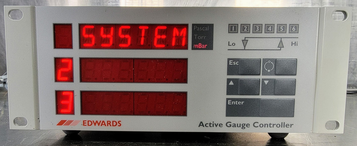100% WORKING EDWARDS D38661000 ACTIVE GAUGE CONTROLLER with MANUAL FREE SHIP