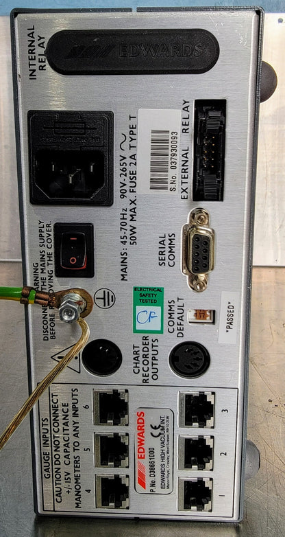 100% WORKING EDWARDS D38661000 ACTIVE GAUGE CONTROLLER with MANUAL FREE SHIP