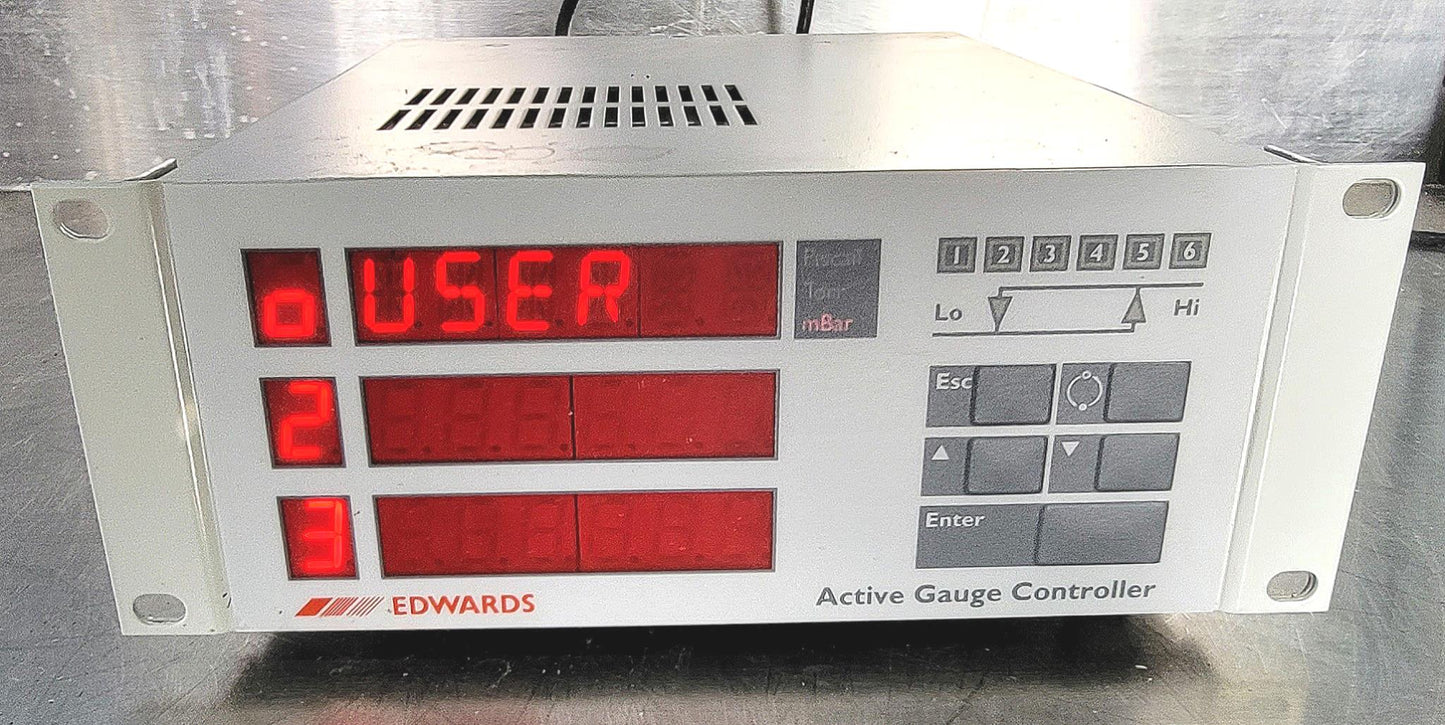 100% WORKING EDWARDS D38661000 ACTIVE GAUGE CONTROLLER with MANUAL FREE SHIP