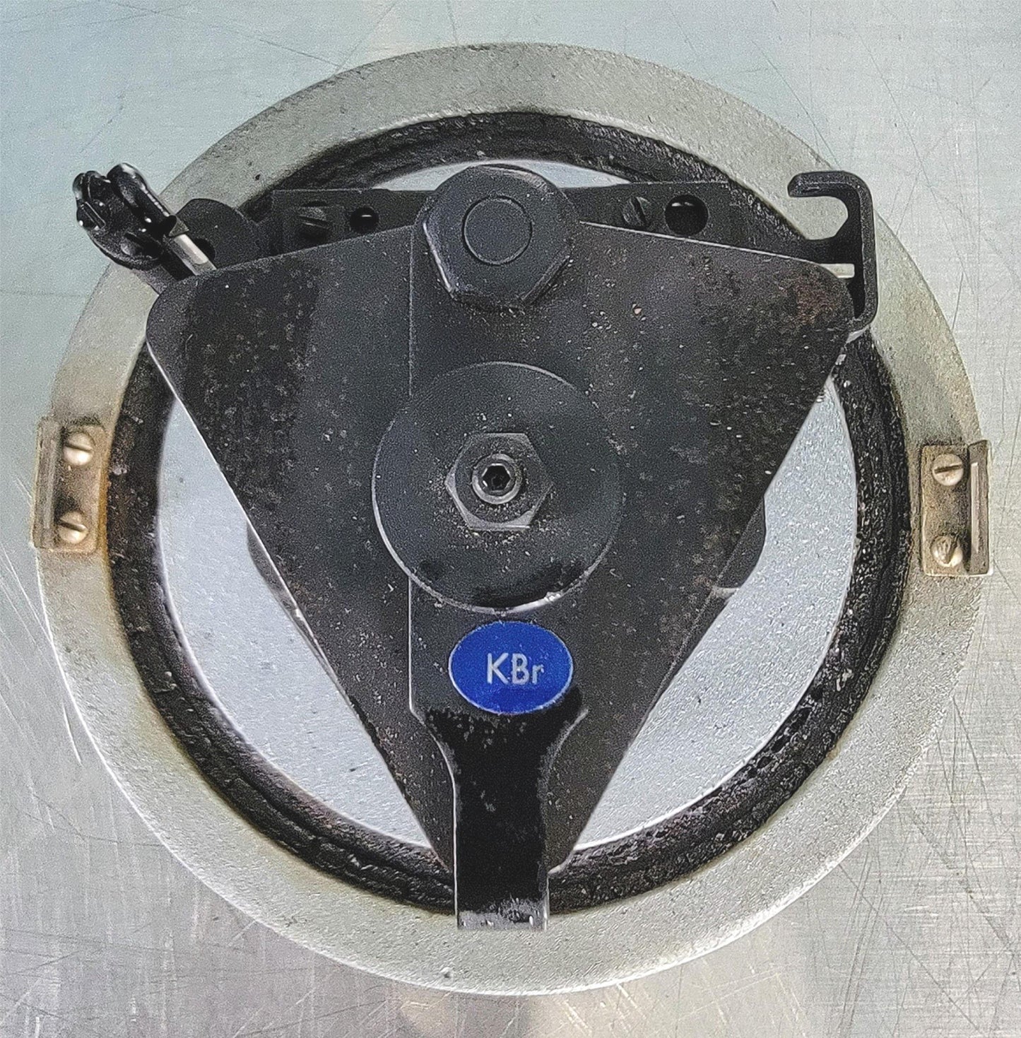 VINTAGE NaCl SODIUM CHLORIDE PRISM & VACUUM MOUNT INFRARED SPECTROMETER FREESHIP