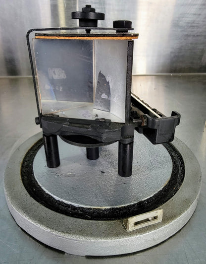 VINTAGE NaCl SODIUM CHLORIDE PRISM & VACUUM MOUNT INFRARED SPECTROMETER FREESHIP