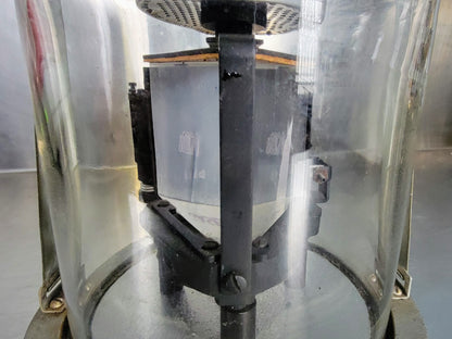 VINTAGE NaCl SODIUM CHLORIDE PRISM & VACUUM MOUNT INFRARED SPECTROMETER FREESHIP