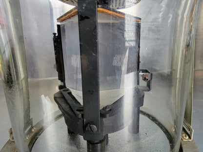 VINTAGE NaCl SODIUM CHLORIDE PRISM & VACUUM MOUNT INFRARED SPECTROMETER FREESHIP