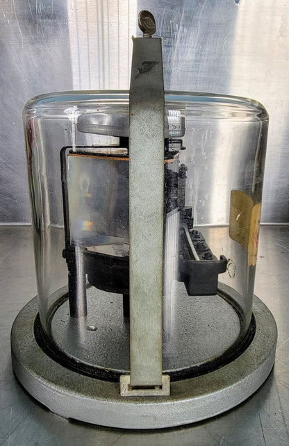 VINTAGE NaCl SODIUM CHLORIDE PRISM & VACUUM MOUNT INFRARED SPECTROMETER FREESHIP