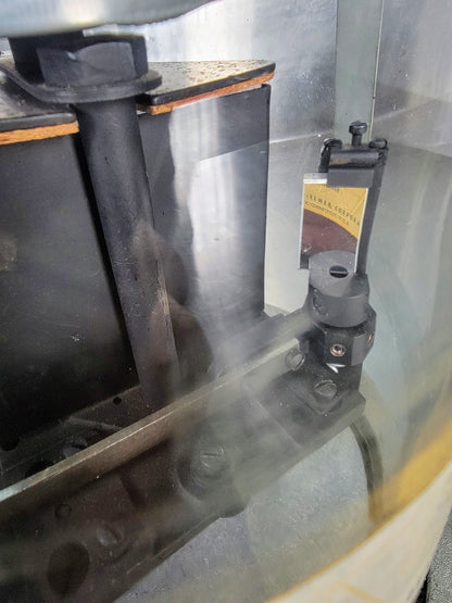 VINTAGE NaCl SODIUM CHLORIDE PRISM & VACUUM MOUNT INFRARED SPECTROMETER FREESHIP