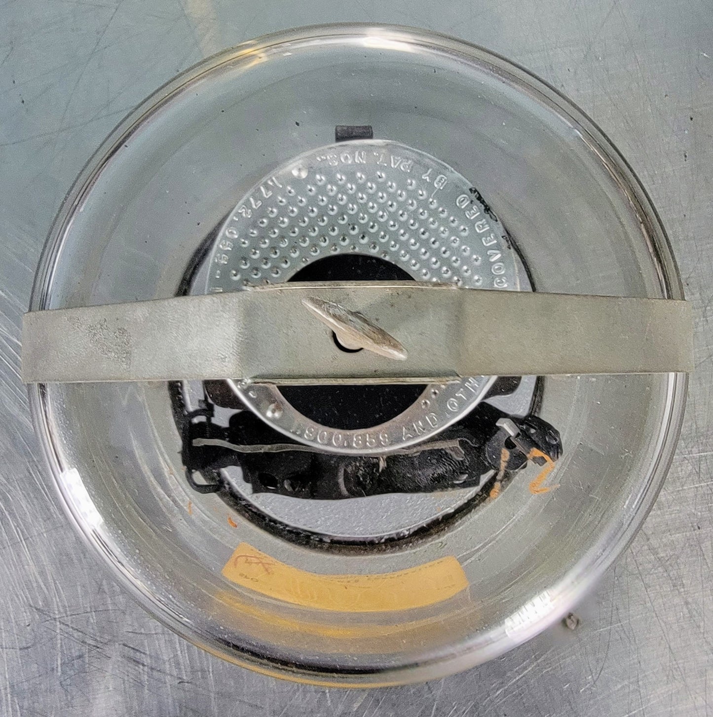 VINTAGE NaCl SODIUM CHLORIDE PRISM & VACUUM MOUNT INFRARED SPECTROMETER FREESHIP