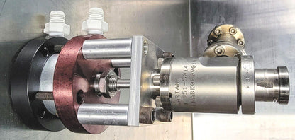 VARIAN 951-5014 UHV ANGLE VALVE with DAYTON SPEEDAIRE 2A709 & BONUS FREE SHIPPIN