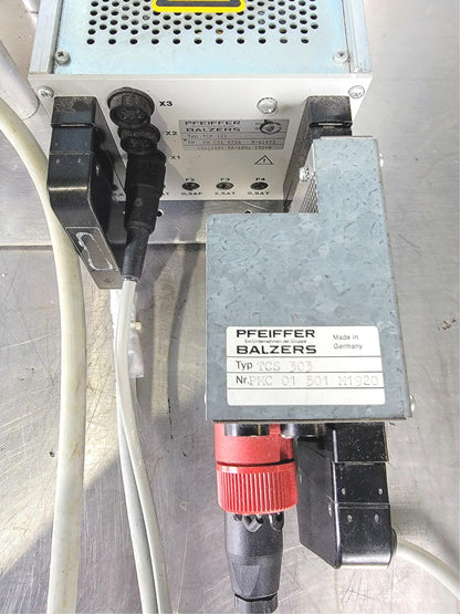 EDWARDS PFEIFFER TPU062 TURBO PUMP TCP121 CONTROLER APG-L-NW16 WATCHVIDEO