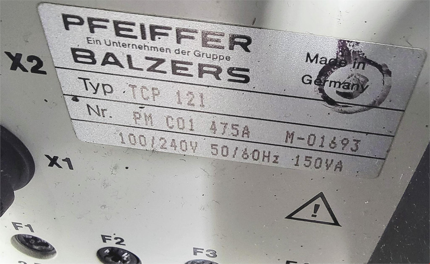 EDWARDS PFEIFFER TCP121 CONTROLLER APG-L-NW16 TESTED-90-DAY-WARRANTY FREE SHIP